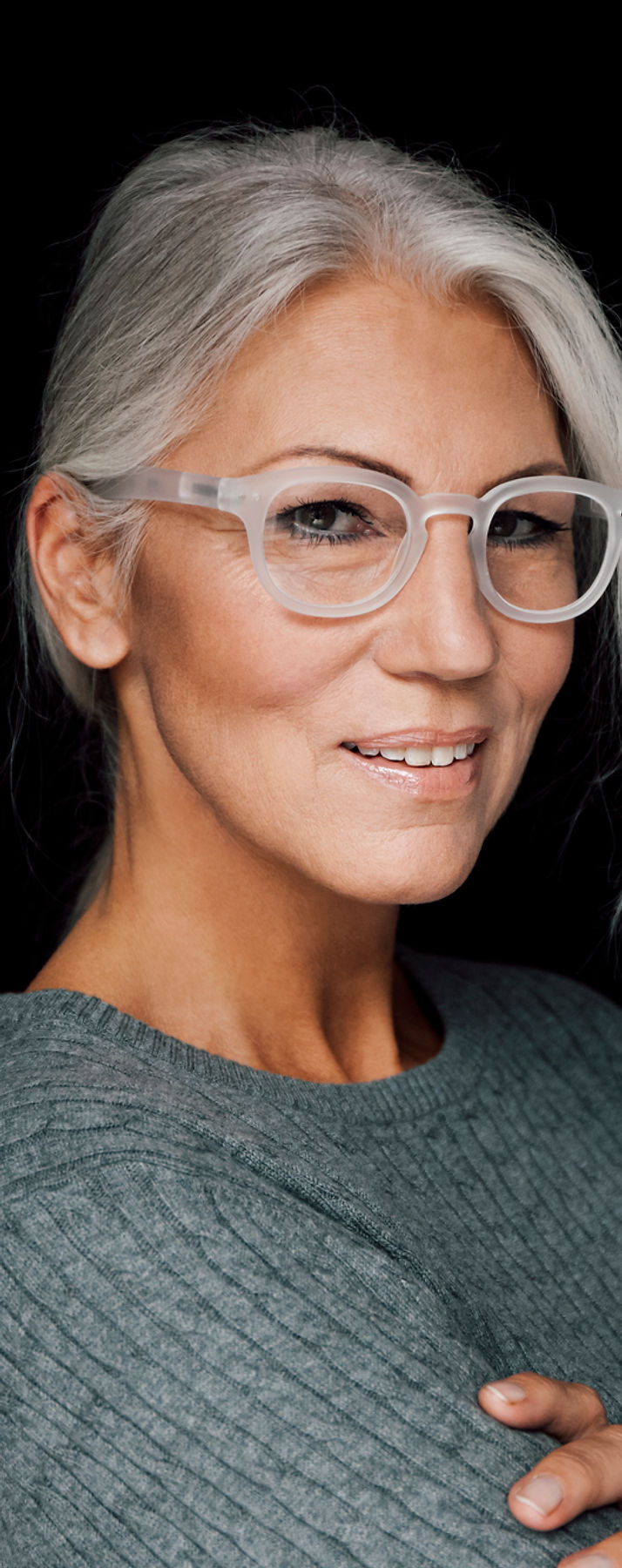 Woman with Gray Hair